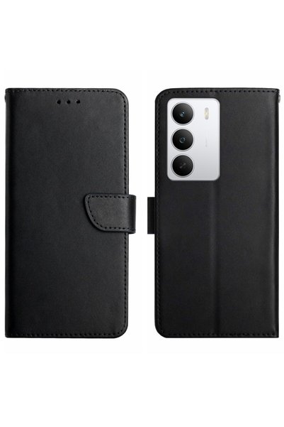 sscase Δερμάτινη Θήκη Πορτοφόλι Black (Realme C71 4G)