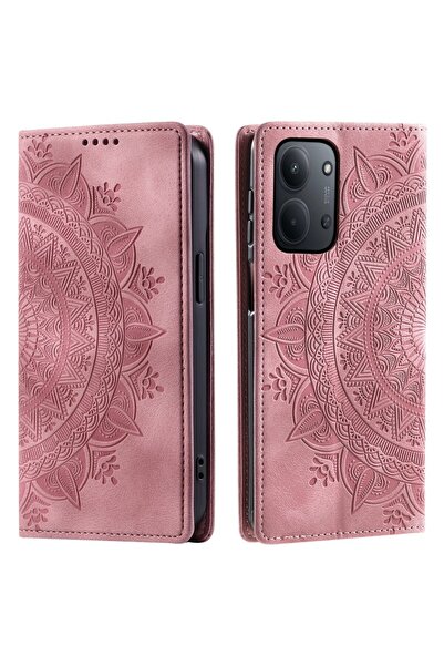 sscase Mandala Flower Θήκη Βιβλίο Pink (Xiaomi Redmi 15C 4G-5G / Poco C85 4G)