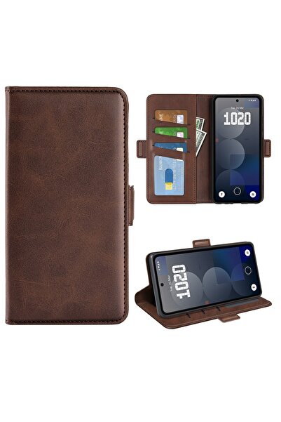 sscase Double Buckle Θήκη Πορτοφόλι Brown (Nothing Phone (3a) Pro)