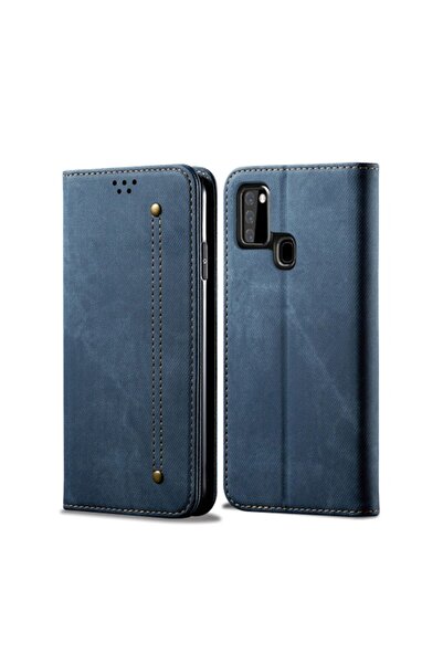 sscase Denim Texture Θήκη Βιβλίο Blue (Samsung Galaxy A21s)