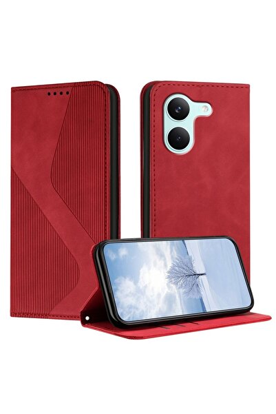 sscase Lines Θήκη Βιβλίο Red (Xiaomi Poco X8 Pro 5G)