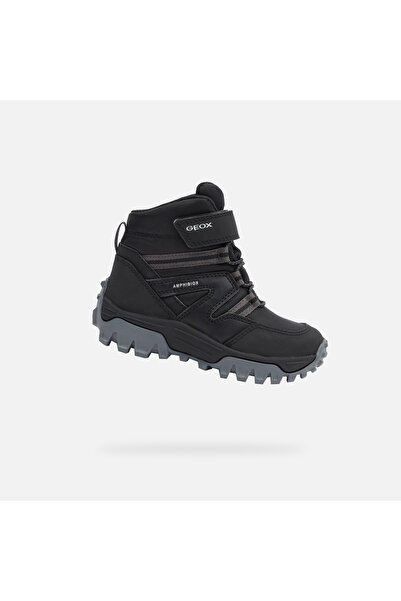 Geox Pantofi negri pentru băieți, model kontíková, Himalaya B Abx