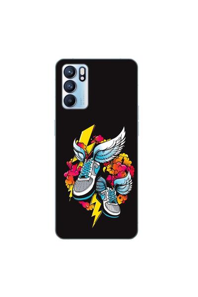 OEM Husa compatibila cu Oppo Reno6 5G Silicon Gel Tpu Model Fashion Sneakers