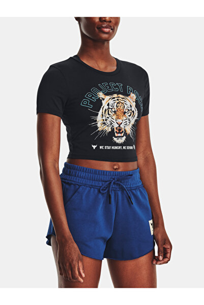 Under Armour Tricou Pjt Rck Stay Hungry Crop SS-BLK