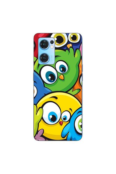 OEM Husa compatibila cu Oppo Reno7 5G Silicon Gel Tpu Model Bufnite Colorate