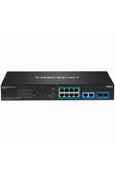 TRENDnet TPE-3012LS Managed Switch, 12-Port RJ45 Gigabit, PoE, 10W, Black
