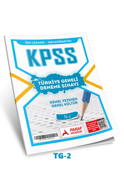 Paraf Akademi KPSS Ön Lisans Deneme Türkiye Geneli 2. Deneme