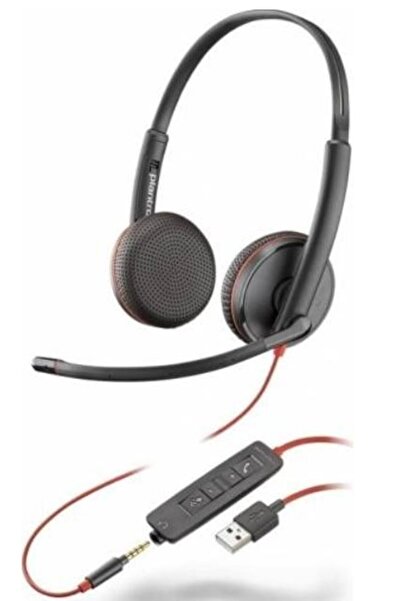 Poly Căști Blackwire C3225 USB-A cu microfon, Negru