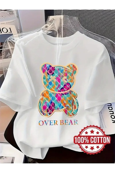 puolikuu Unisex Comfortable Fit Tshirt with Ribbon and Double Print