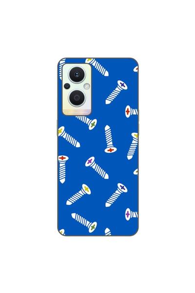 OEM Калъф, съвместим с Oppo Reno7 Lite, силиконов гел TPU модел, с шарка на в...