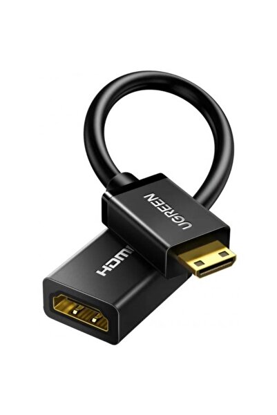 Ugreen 20137 Mini HDMI to HDMI Video Adapter, 4K, Black