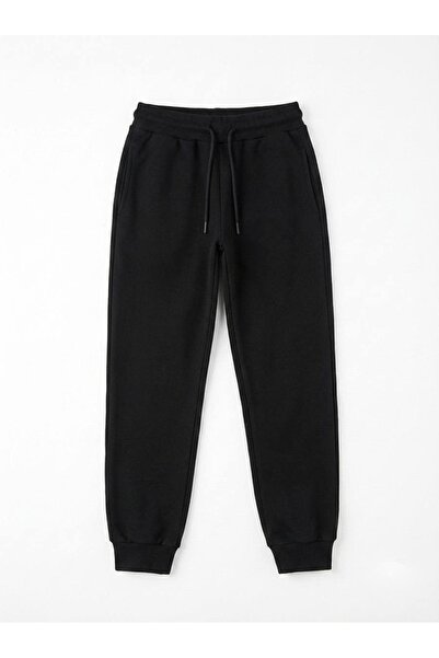Rubeto Kids 7-14 Years Old Unisex Children's Black Jogger Sweatpants with Ela...