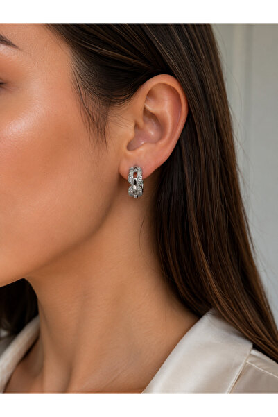 Girift Vintage Yael Metal Zircon Stone Earrings
