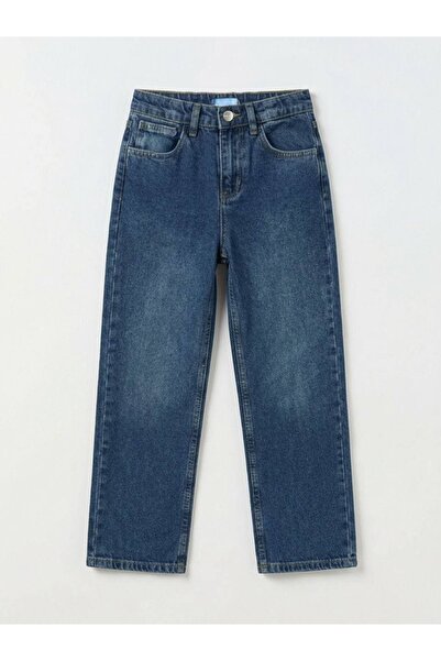 Rubeto Kids 7-14 Years Old Boys' Straight Cut Blue Jean Trousers