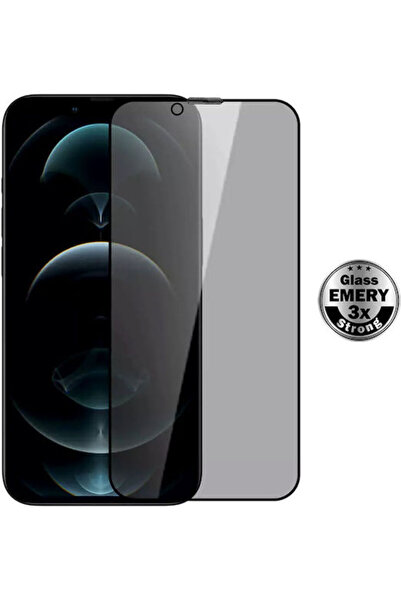 POWERTECH Σκληρυμένο Γυαλί Emery Privacy 5D TGC-0775 iPhone 14 Πλήρης Κόλλα