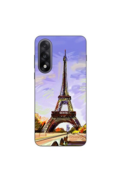 OEM Husa compatibila cu OnePlus Nord 5 Silicon Gel Tpu Model Desen Turnul Eiffel