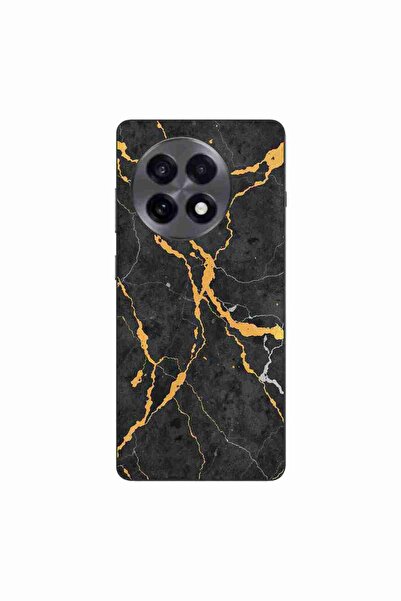 OEM Husa compatibila cu OnePlus 13R Silicon Gel Tpu Model Noir Gold Marble