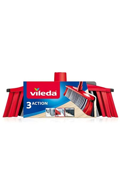 Vileda 3Action Broom Refill (Red/Black)