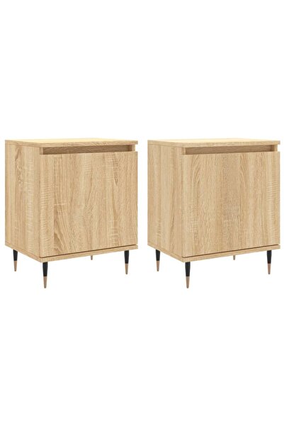 vidaxl Noptiere, 2 buc., stejar sonoma, 40x30x50 cm, lemn compozit