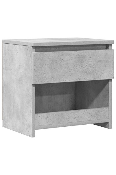 vidaxl Noptieră, gri beton, 40x30x39 cm, lemn prelucrat