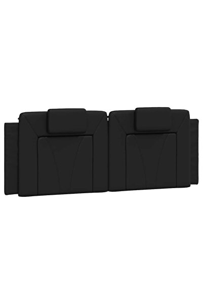 vidaxl Pernă pentru tăblie pat, Viana, negru, 120 cm, piele artificială