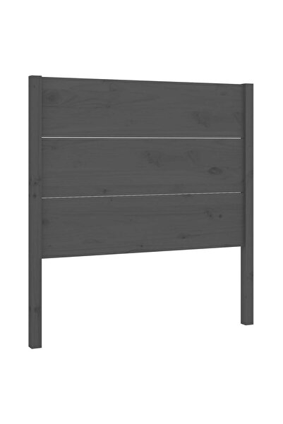 vidaxl Tăblie de pat, gri, 96x4x100 cm, lemn masiv de pin