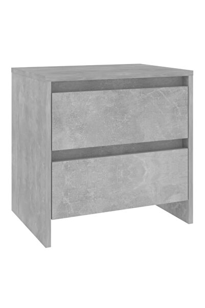 vidaxl Noptieră, gri beton, 45x34,5x44,5 cm, PAL