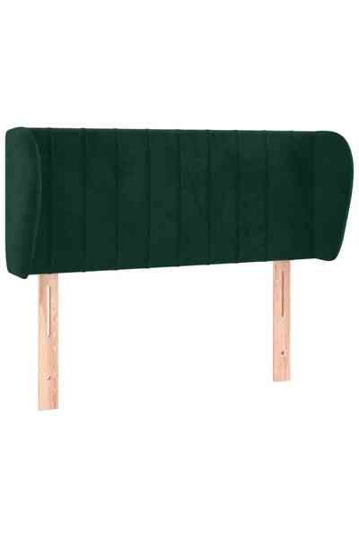 vidaxl Headboard with wings dark green 83x23x78/88 cm Velvet