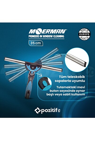 Moerman Cam Silme Aparatı Camçek / Çekçek 35 Cm - - EXCELERATOR 2.0 Paslanmaz...