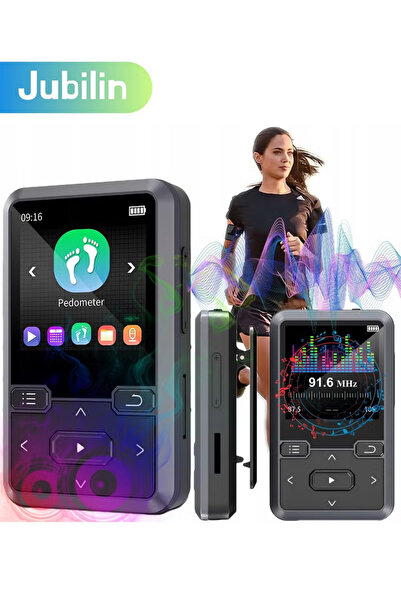 Jubilin مشغل MP3 بسعة 32 جيجابايت مع بلوتوث 5.0، يدعم بطاقة TF حتى 128 جيجابا...
