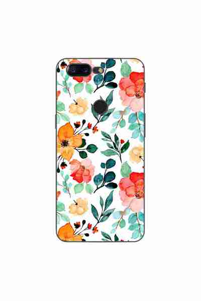 OEM Husa compatibila cu OnePlus 5T Silicon Gel Tpu Model Painted Flowers