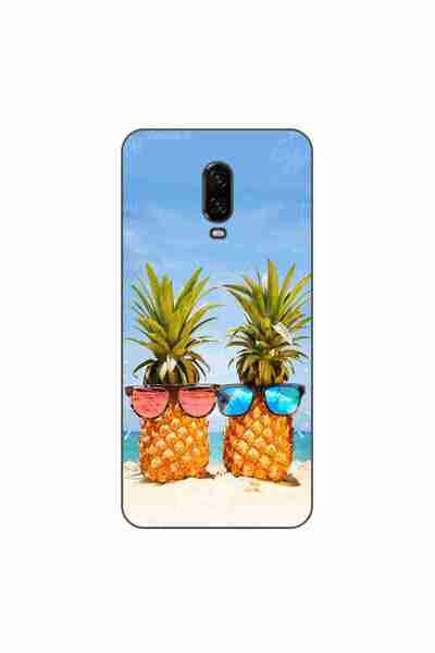 OEM Husa compatibila cu OnePlus 6T Silicon Gel Tpu Model Beach Pinneaples