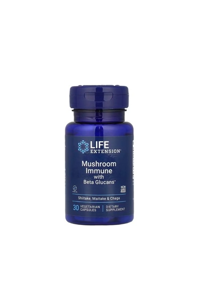 Life Extension Mushroom Immune with Beta Glucans 30 capsule -