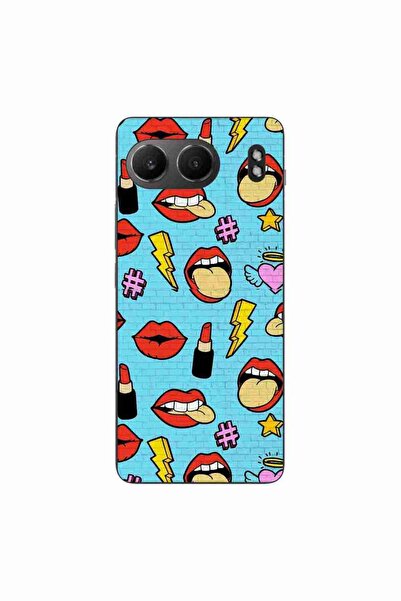 OEM Θήκη συμβατή με OnePlus Nord 4 Σιλικόνης Gel TPU με σχέδιο Pop Art Χείλη