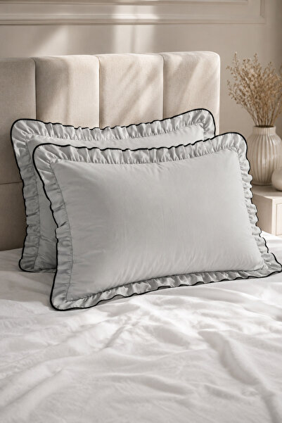 XVA 2-Piece Ruffled Pillowcase Set |   100% Cotton |   50 X 70 cm