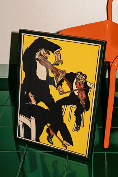 Taranist Poster - Vintage Dancing Couple - Retro Illustration Kalın Kuşe Kağıt