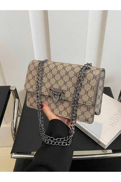 Generic Fashionable Solid Color Luxury Shoulder Bag Elegant Vintage Print Pur...