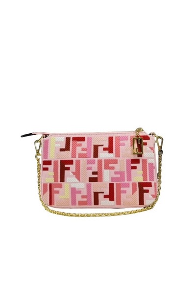 FA.accessories Mini Jacquard Denim Look Shoulder Bag – Trendy Design/No Repla...