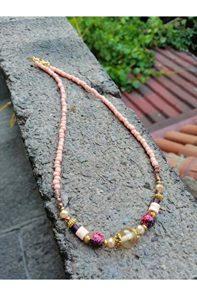 Bozhi Necklace Glass Beads Luminous Style