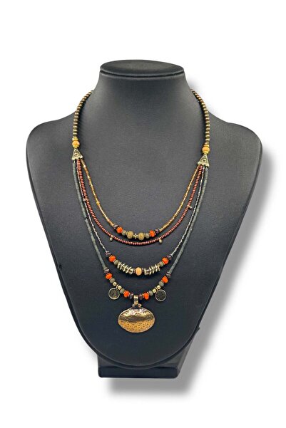 Bozhi Necklace Glass Beads Luminous Style