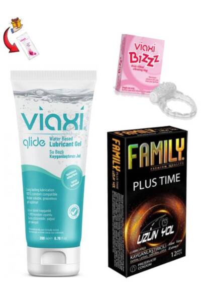 Viaxi Su Bazlı Aromasız Uyarıcılı Kayganlaştırıcı Jel-Family Etkili Prezervat...