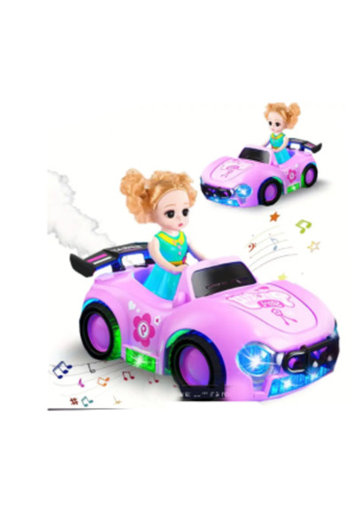 PlayFun Mașină Interactivă „Pretty Girl” cu Efect de Spray și Lumini 3D – Inc...