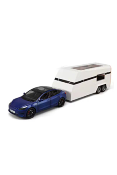 CasaDesteapta.ro Masini Metalice jucarie muzicala si lumini Tesla Truck cu Re...