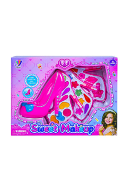 PlayFun Set de Machiaj Pantof cu Toc Roz, Beauty Make-up Set 6511110054615