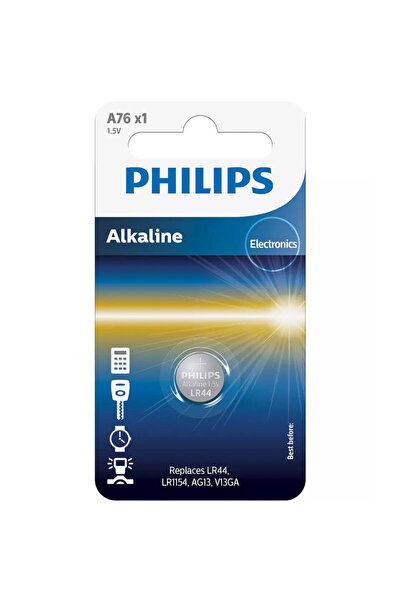 Philips A76/01GRS Αλκαλική μπαταρία A76 / LR44 145 mAh 1.5 V - 1156350-0007