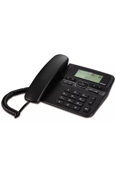 Philips M20B/GRS Μαύρο Ενσύρματο τηλέφωνο με μεγάλα πλήκτρα και οθόνη LCD