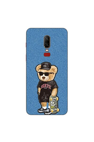 OEM Husa compatibila cu OnePlus 6 Silicon Gel Tpu Model Bear Skate Fashion