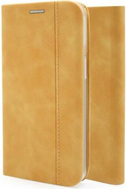 inos S-Folio NE Book Synthetic Leather Mustard (Redmi 10C)