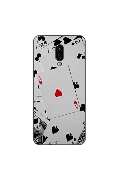 OEM Husa compatibila cu OnePlus 6T Silicon Gel Tpu Model Carti Poker