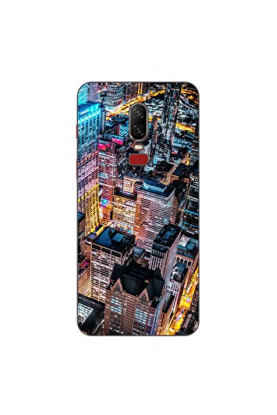 OEM Husa compatibila cu OnePlus 6 Silicon Gel Tpu Model Night City